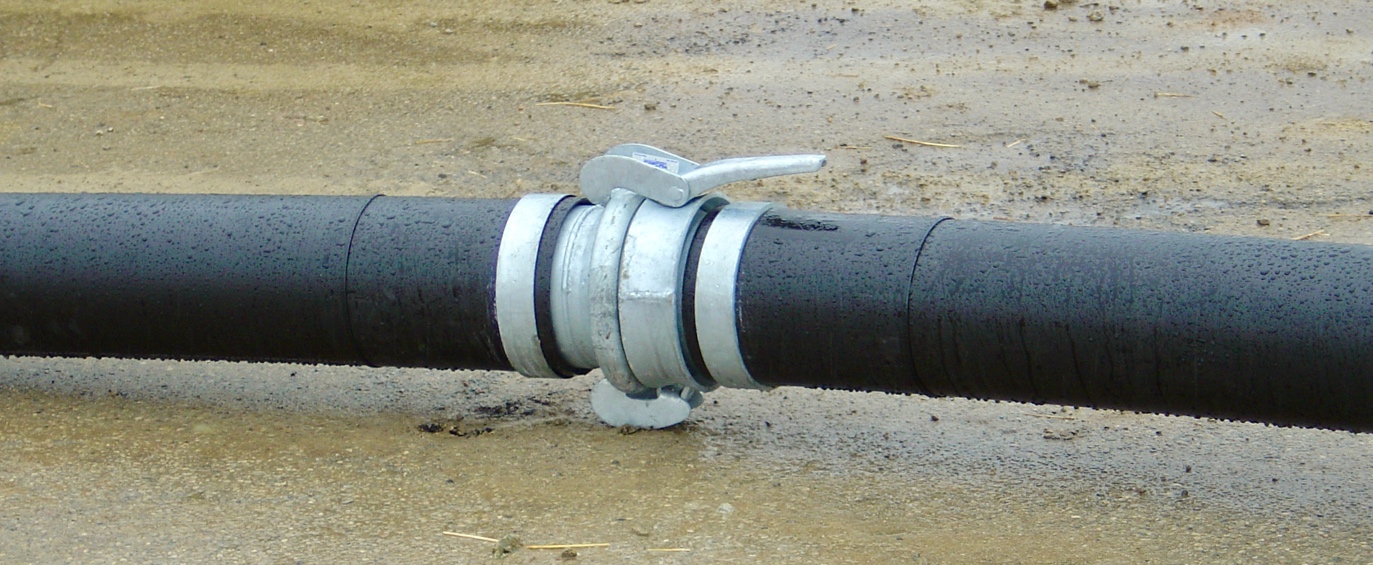 Connection of True Genuine Bauer Fitting with poly HDPE pipe from Wolf Creek