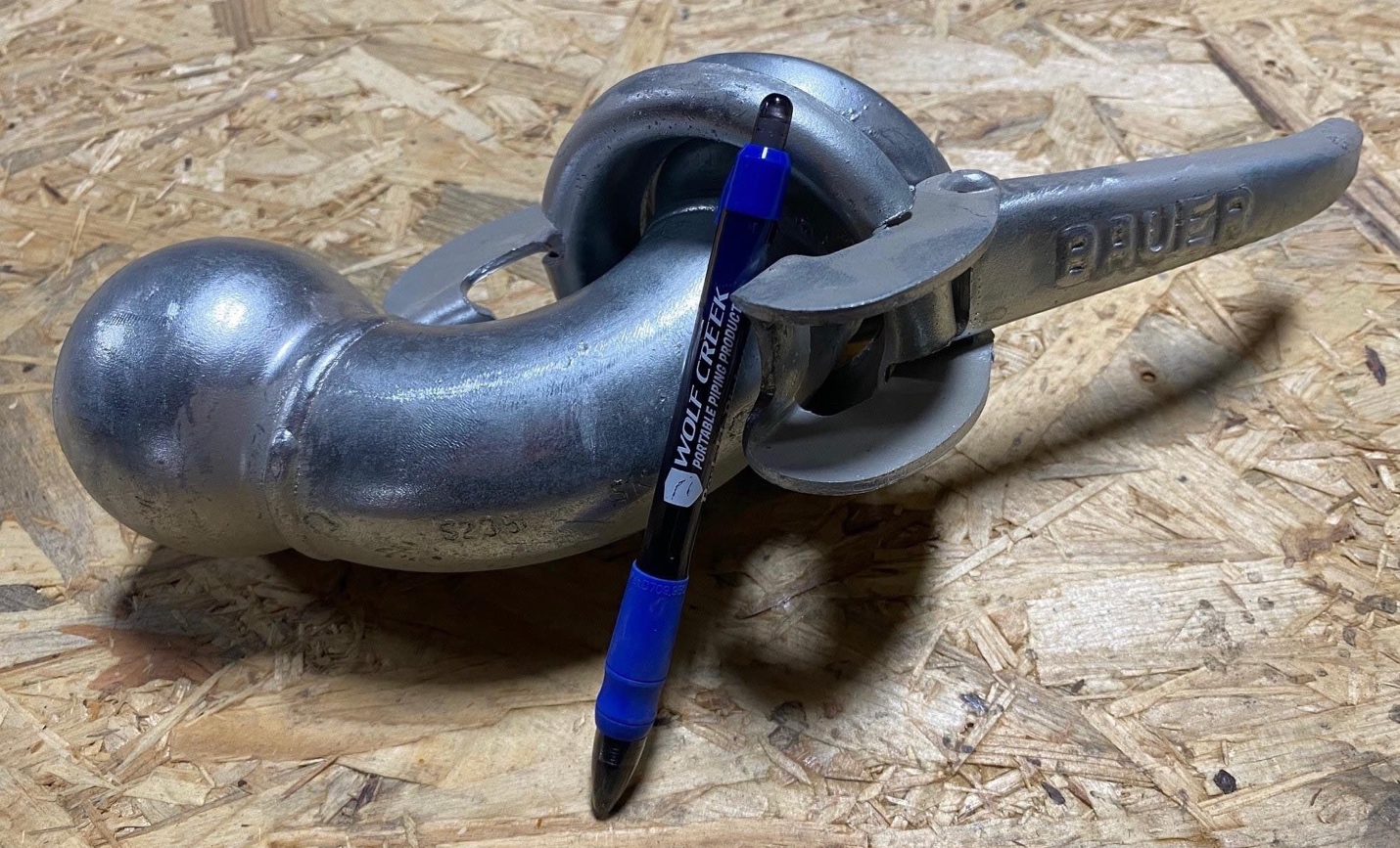 Custom Genuine Bauer fitting from Wolf Creek Portable Piping