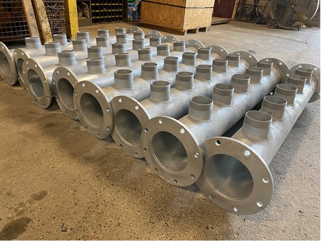 Custom fabricated flange fittings