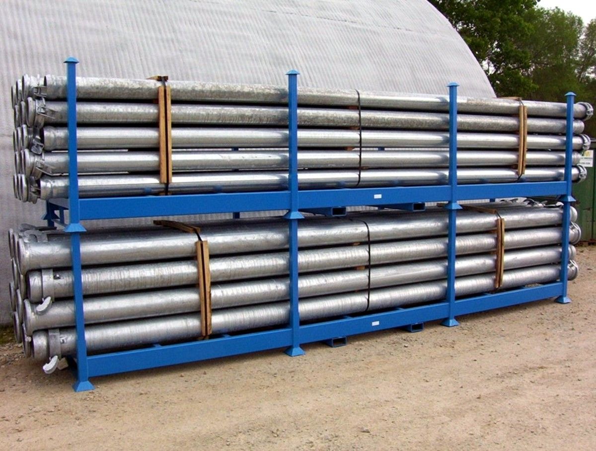 Wolf Creek pipe racks with galvanized steel pipe