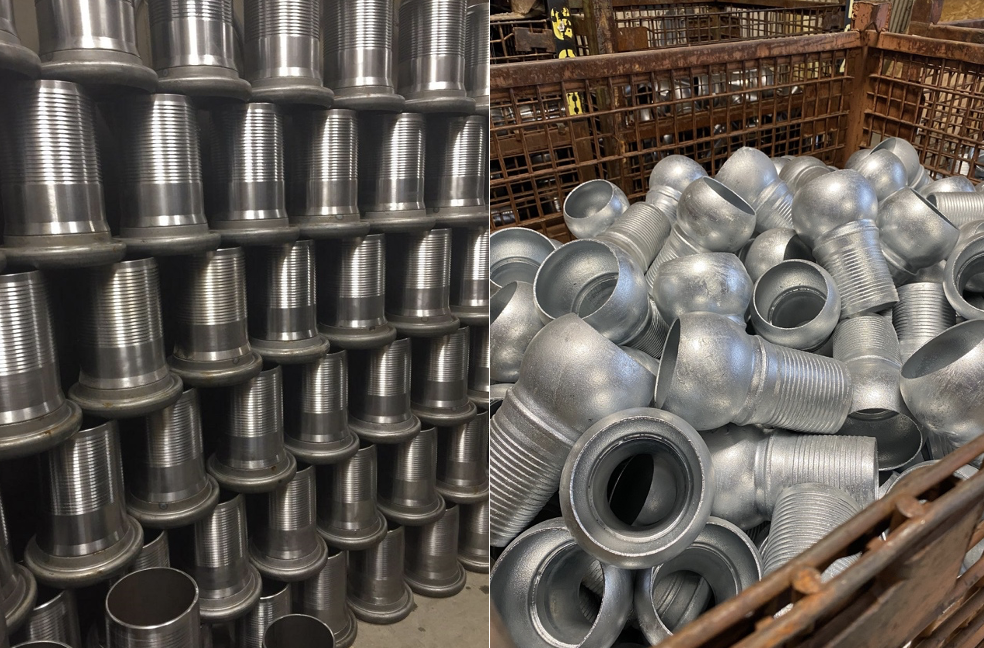 Crimped hose fittings